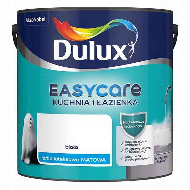 Dulux Barva Easycare Kuchyně A Koupelna 2,5L Bílá