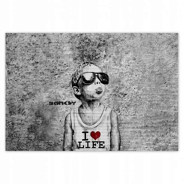 Fototapety 152x104 I love life Banksy