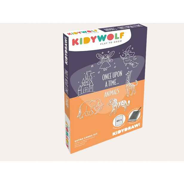 Kidywolf Doplňkové karty KIDYDRAW MINI - Pohádky a zvířata