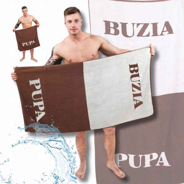 Plážová Osuška Z Mikrovlákna Buzia Pupa dárek na Den kluků