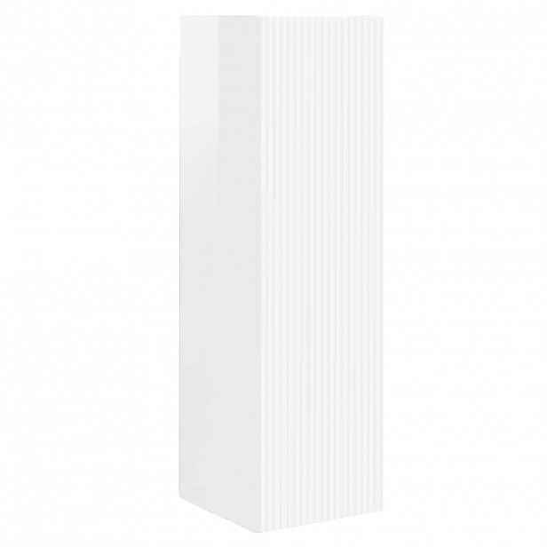vidaXL TV wall cabinet 30 x 31 x 100 cm Lesklá Bílá Kompozitní dřevo