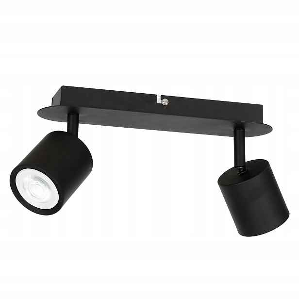 Luminex Demia Lišta 2 Reflektory Černá Mat 2xGU10 8W Pohyblivé
