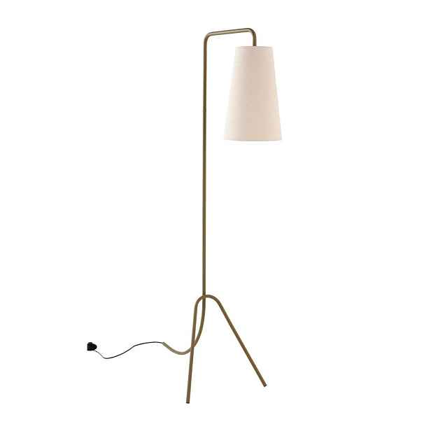Khaki/krémová látková stojací lampa s ohybatelnou konstrukcí (výška 154 cm) Vivienne – Jotex