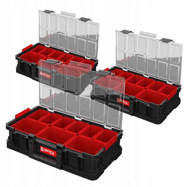 Qbrick System Two Organizer Plus s víkem, velký box na nářadí x3