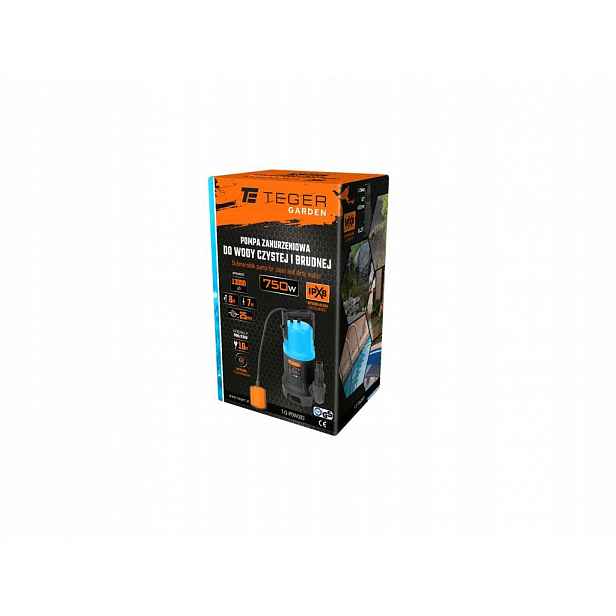 Teger Ponorná pumpa 750 W s plovákem