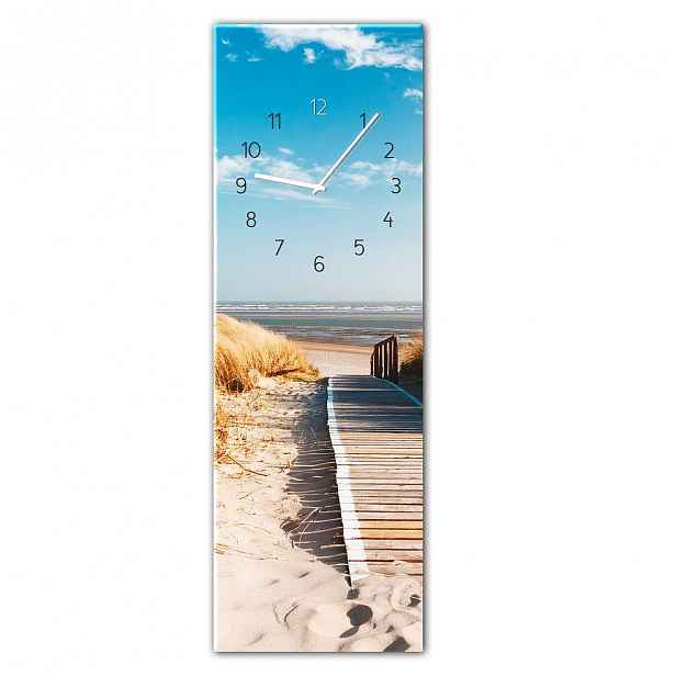 Nástěnné hodiny Styler Glassclock Sunny, 20 x 60 cm