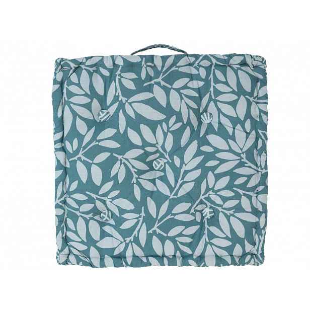 Sedací polštář na zem LINGE 45x43 cm, modrý