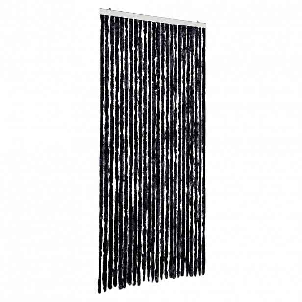 vidaXL Závěs proti hmyzu antracitový 100 x 230 cm žinylka