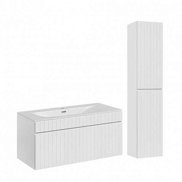 Petits-meubles KOUPELNOVÝ NÁBYTEK 100cm Zelie 2er-Set Bílá