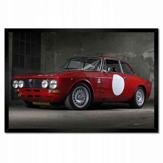 Plakáty v rámu 60x40 Červená Alfa Romeo