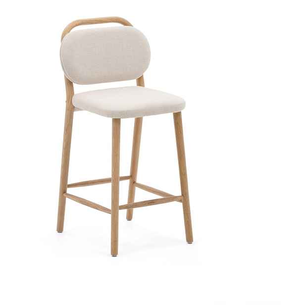 Béžová barová židle (výška sedáku 66 cm) Helda – Kave Home