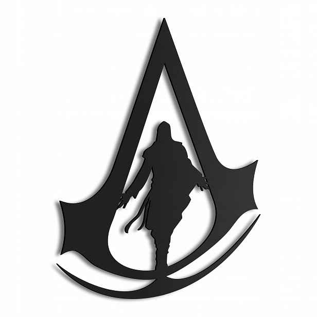 Dřevěný 3D obraz Assassin`s Creed Ezio Nástěnná Dekorace Dárek