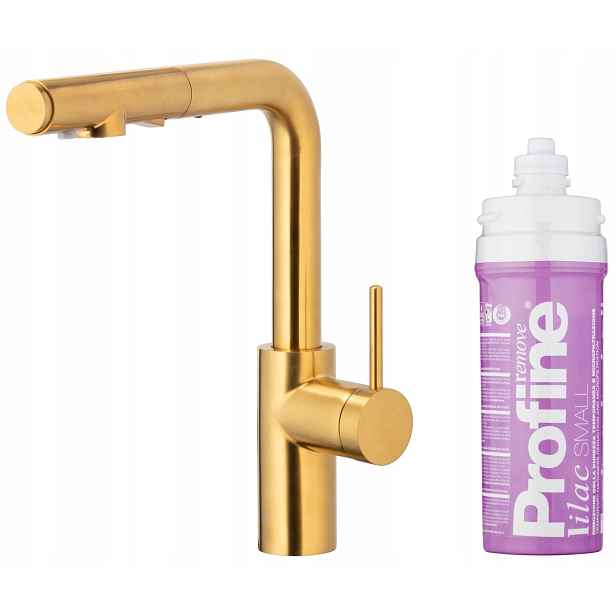 Kfa Kuchyňská Baterie Duero Pure Basic, Zlatá Filtr Profine Lilac Small