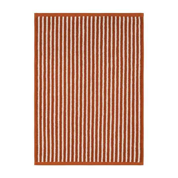 Koňakově hnědý/krémový bavlněný ručník 50x70 cm Dixie – Jotex