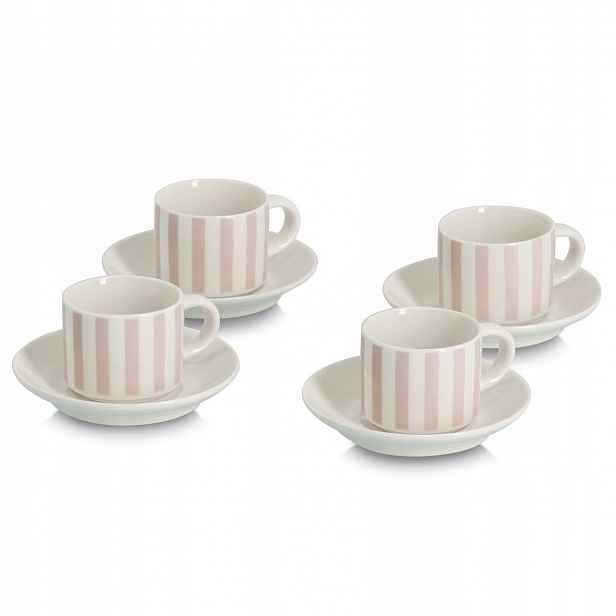 Sada šálků na espresso s podšálky Zeller, 70 ml