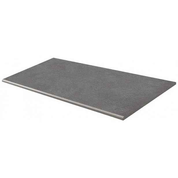 Schodovka Rako Betonico Outdoor černá 60x120 cm reliéfní DCHV6792.1
