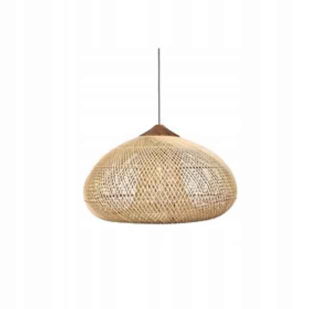 Dekorativní závěsná ratanová lampa – 50 cm (přírodní barva)