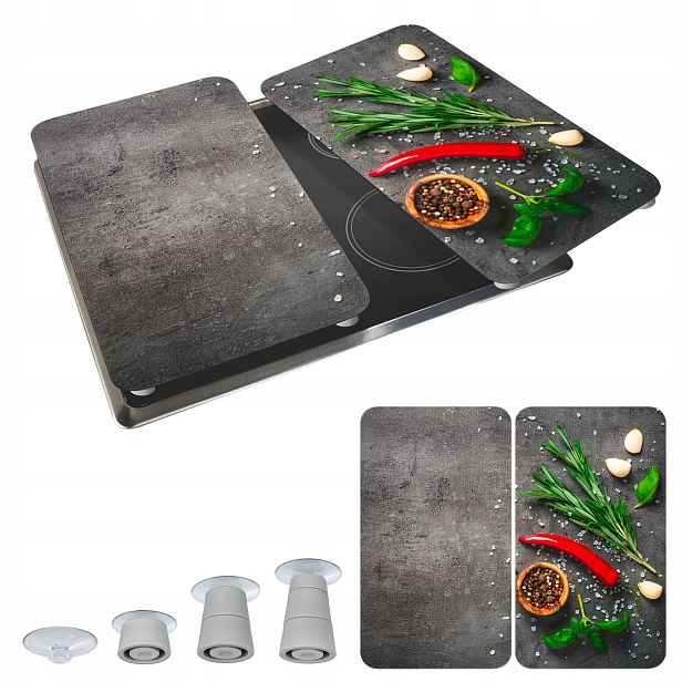 Kuchyňské desky na skleněný sporák 2 ks na krájení 30x52 cm Maximex