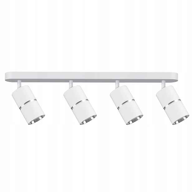 Nástěnná a stropní lampa 4xGU10 Bílá Pohyblivá Bamboo 324665 Polux