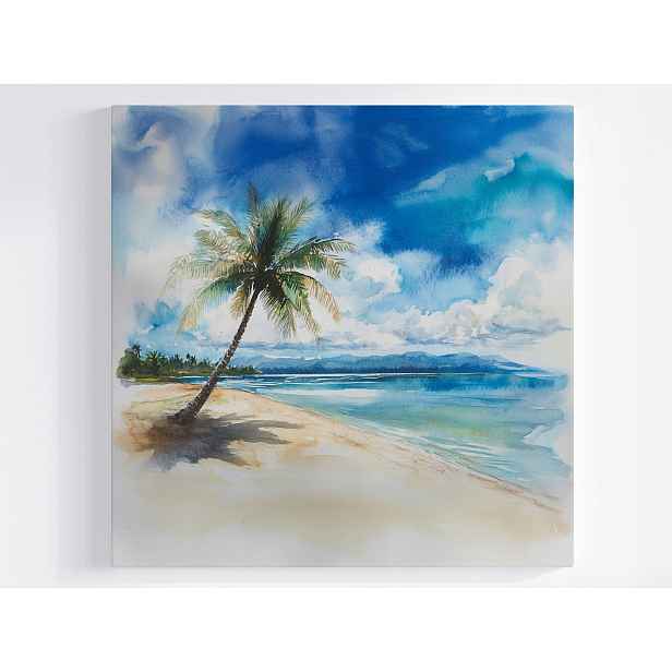 Obraz Na Plátně Canvas Krajina Tropická Pláž Palma Moře Oceán 50x50
