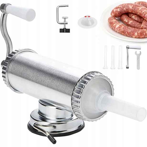 Plnička do klobás, jitrnic 3lb, stroj na klobásy, ruční plnicí stroj