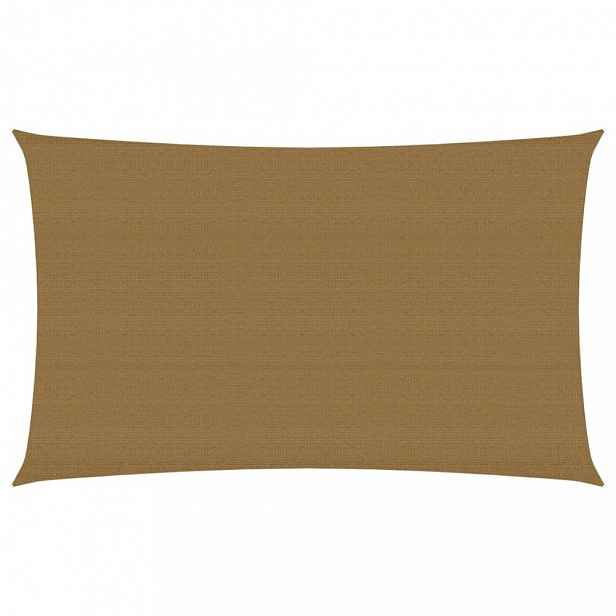 Stínící plachta obdélníková HDPE 2,5 x 2 m Dekorhome Šedohnědá taupe