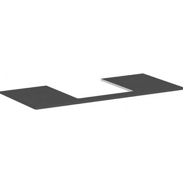 Deska pod umyvadlo Hansgrohe Xelu Q 118x1,6x55 cm šedá matná 54096910