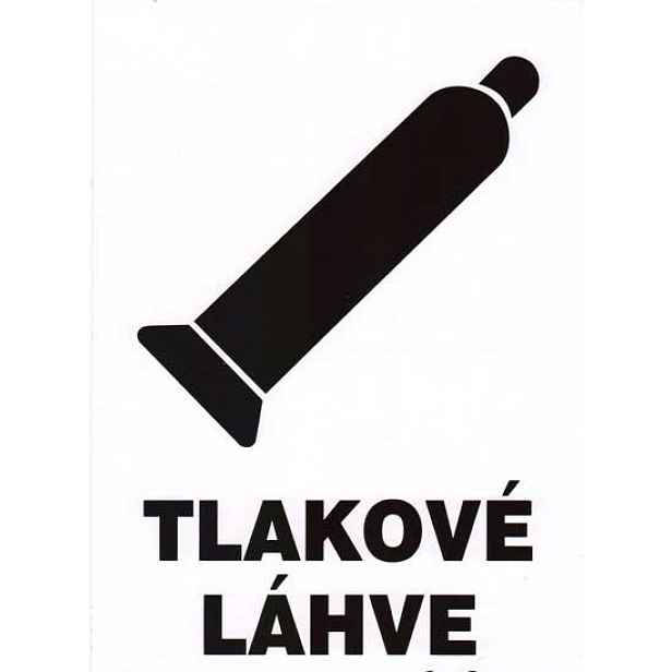 Tabule informační Tlakové lahve A5