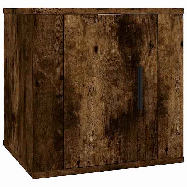 vidaXL Nástěnná TV skříňka kouřový dub 40 x 34,5 x 40 cm