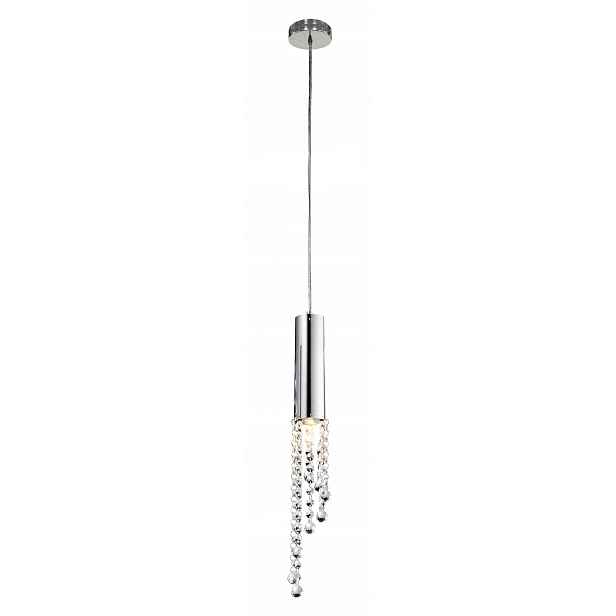 Závěsná lampa Candellux Duero s krystaly GU10 Led Chrom Stříbrná 3W glam