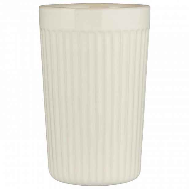 IB Laursen Smetanový keramický hrnek s vroubky CAFE MYNTE BUTTER CREAM