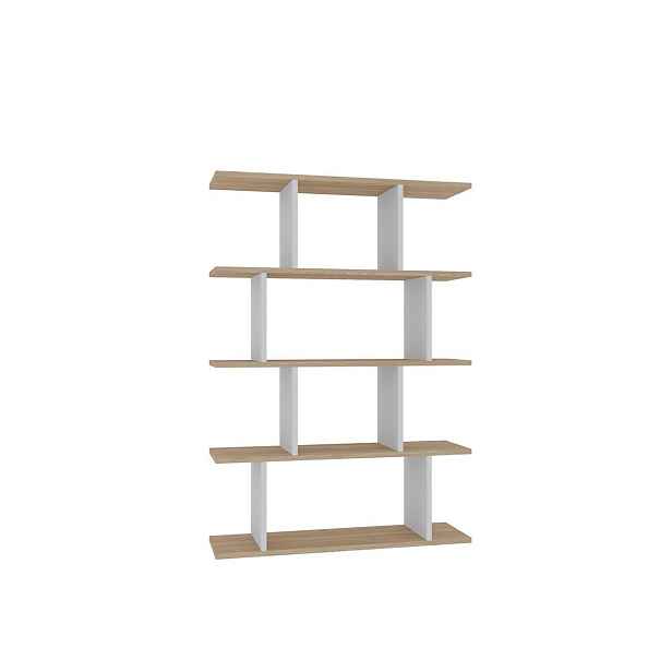 Knihovna Harmon White and Oak