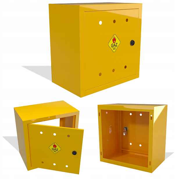 Plynová Skříňka 60x60x25 Gaz Žlutá