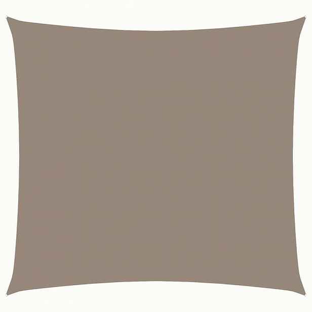 vidaXL Stínící plachta oxfordská látka čtvercová 3,6 x 3,6 m taupe