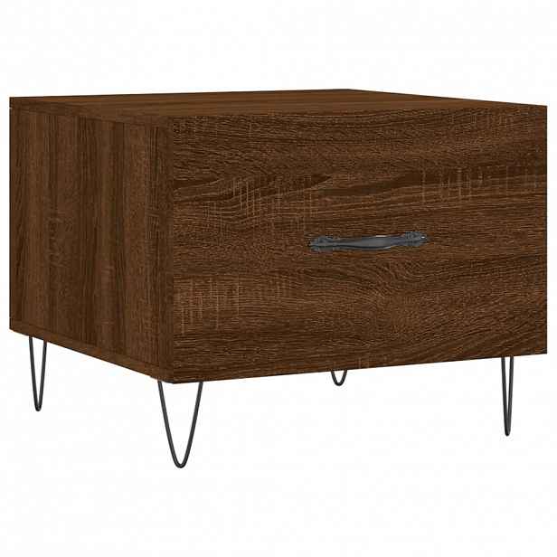 vidaXL Konferenční stolek hnědý dub 50 x 50 x 40 cm kompozitní dřevo
