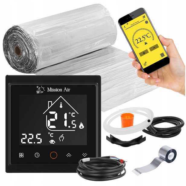 Set Vyhřívací Podložka pro topení Mission Air pod panely MAL-160W/m² 15m² WiFi