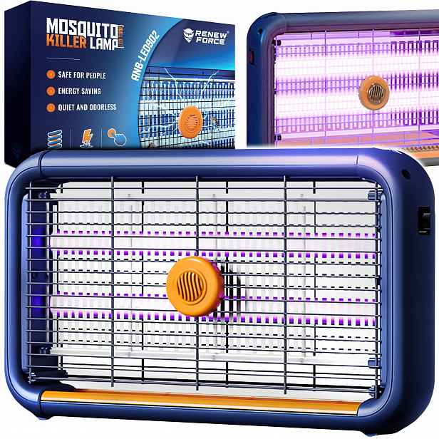 Insekticidní Lampa Proti Komárům Mouchy Velká Elektrická Past Uv Výkonná Led XL