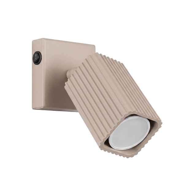 Nástěnné svítidlo Rayo taupe s vypínačem Sollux Nástěnná spotová lampa reflektor Gu10