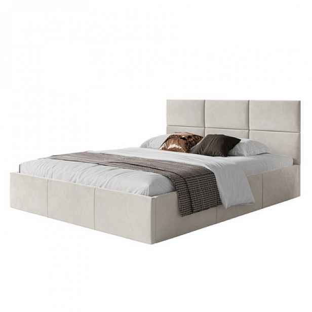 Čalouněná postel PORTO rozměr 180x200 cm Krémová