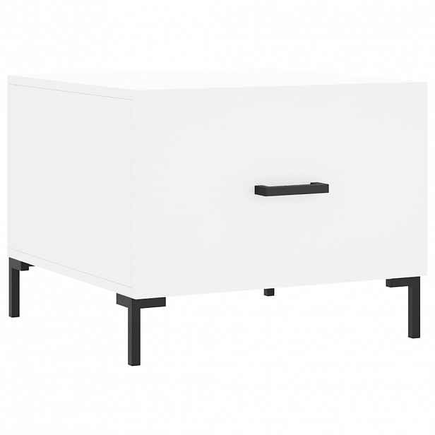 vidaXL Konferenční stolek bílý 50 x 50 x 40 cm kompozitní dřevo