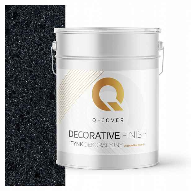 Dekorativní Omítka Grafitová Barva S Černou Mikou D925 15kg Miková Premium