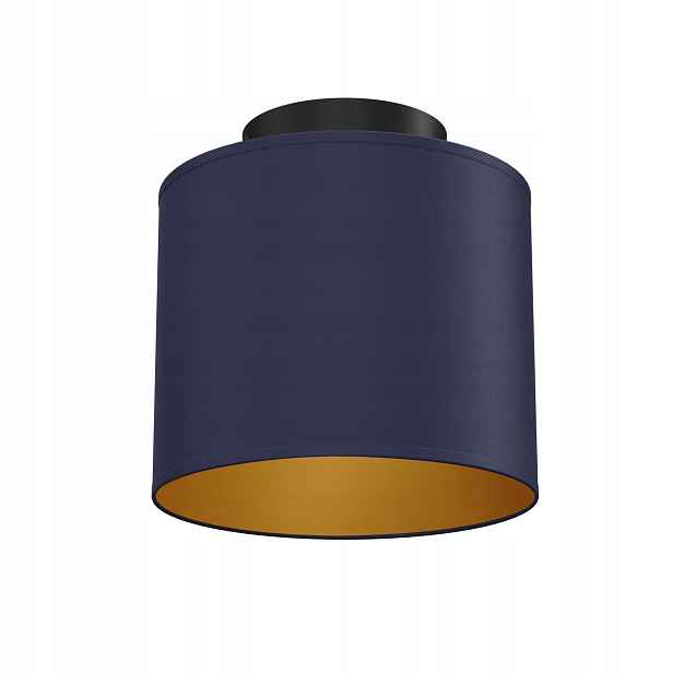 Stropní svítidlo Arden Luminex modro-zlatá tkanina 1xE27 IP20 18 cm