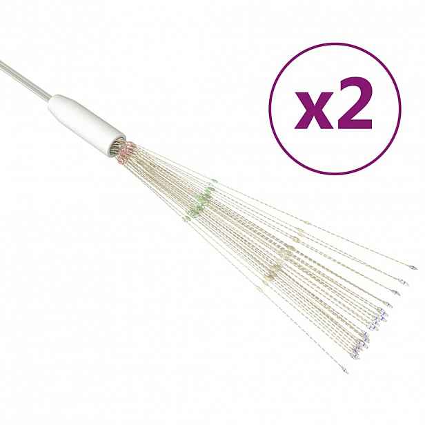 vidaXL Venkovní vánoční ohňostroje 2 ks vícebarevné 20 cm 280 LED diod
