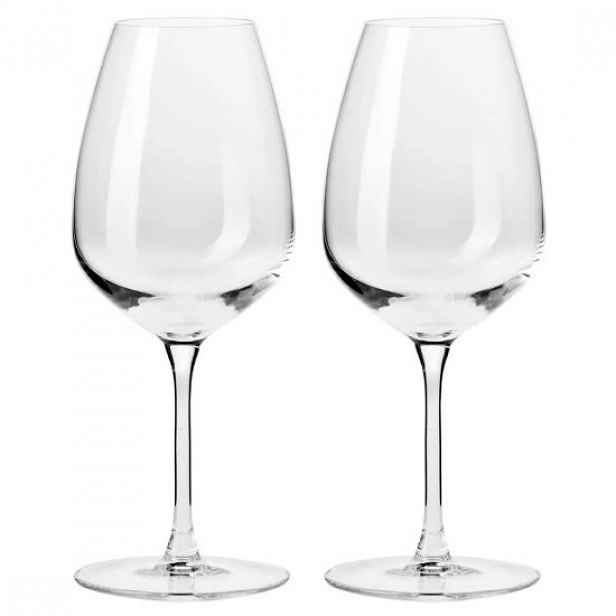 2dílná sada sklenic na bílé víno, z krystalického skla, 460ml, "Duet"