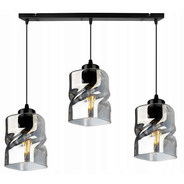 Závěsná Stropní Lampa, Trojitý Skleněný Lustr Do Kuchyně Obývacího Pokoje, Jídelny