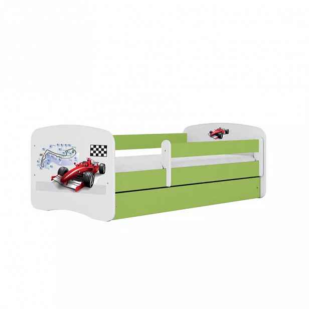 Dětská postel Babydreams+SZ zelená 70x140 Formule