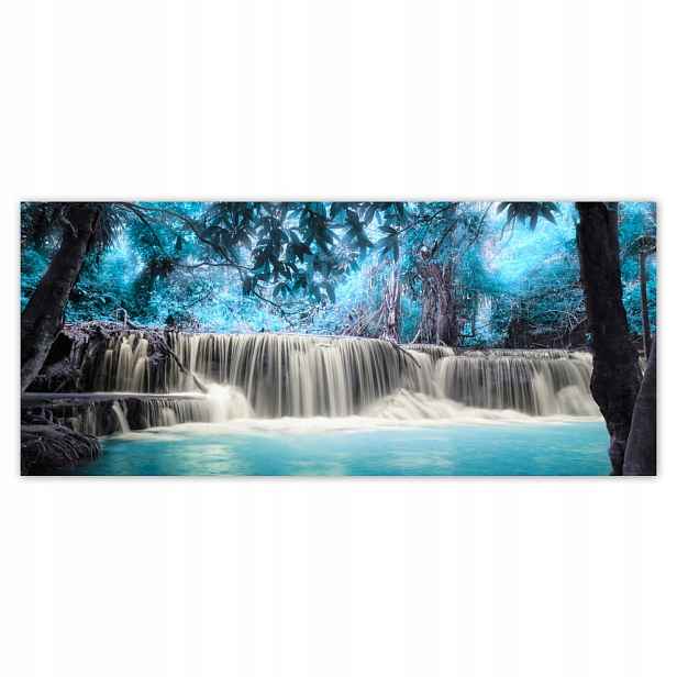 Fototapety flizelina 211x91 Modrý vodopád