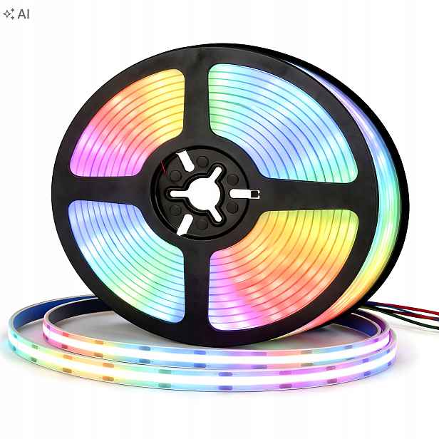 Led pásek 12V Cob Rgb 5M 15W/m Rgb 450D IP20 10mm Profesionální Premium
