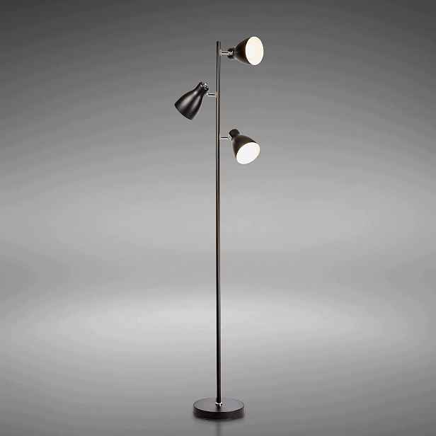 Led Stojací Lampa 3 Reflektory Otočné Vintage Nožní Spínač