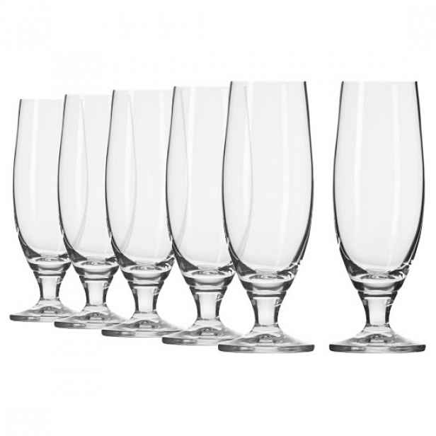 6dílná sada pivních sklenic, z krystalického skla, 500ml, "Elite" - Kr